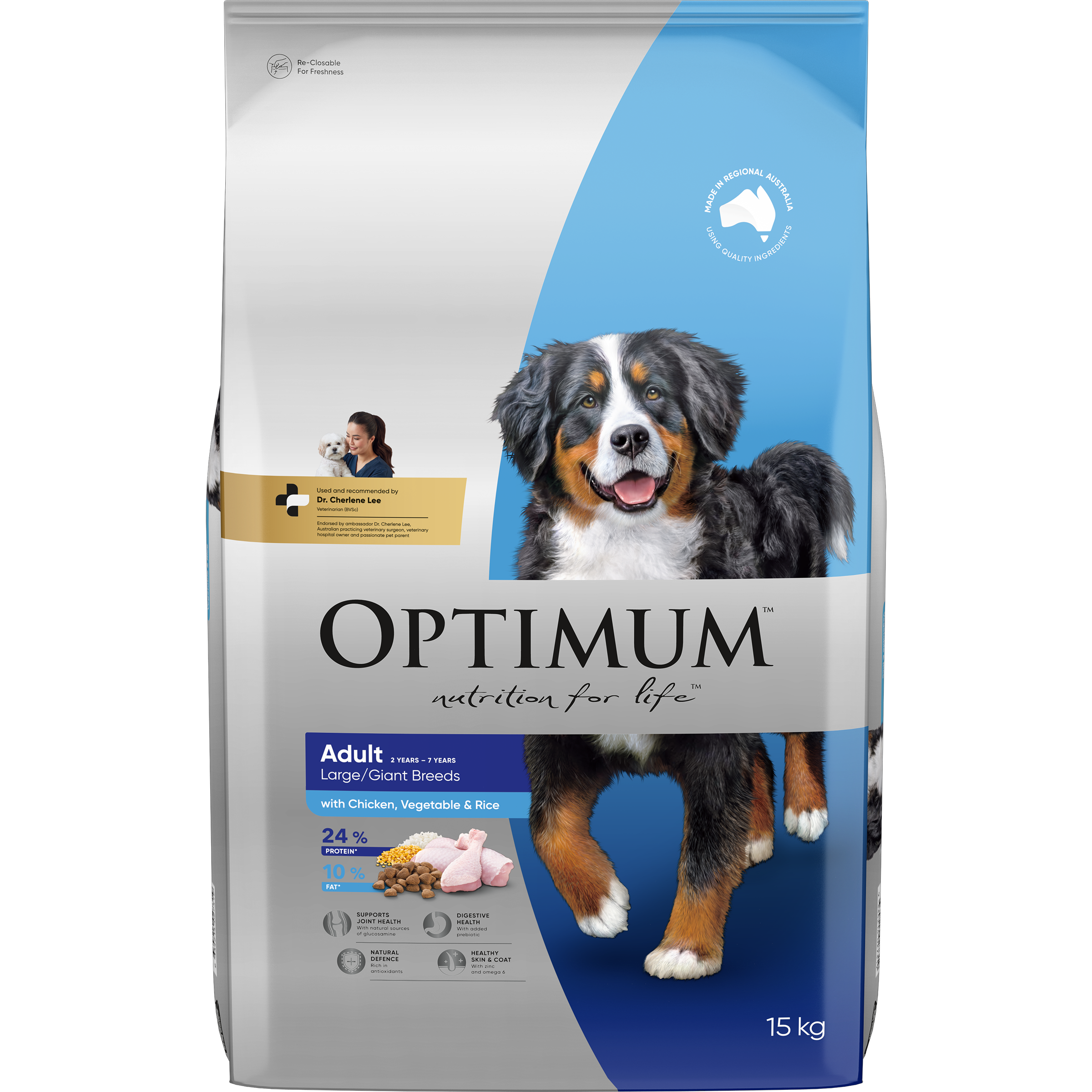 OPTIMUM™ Adult Large/Giant Breed with Chicken, Vegetables & Rice