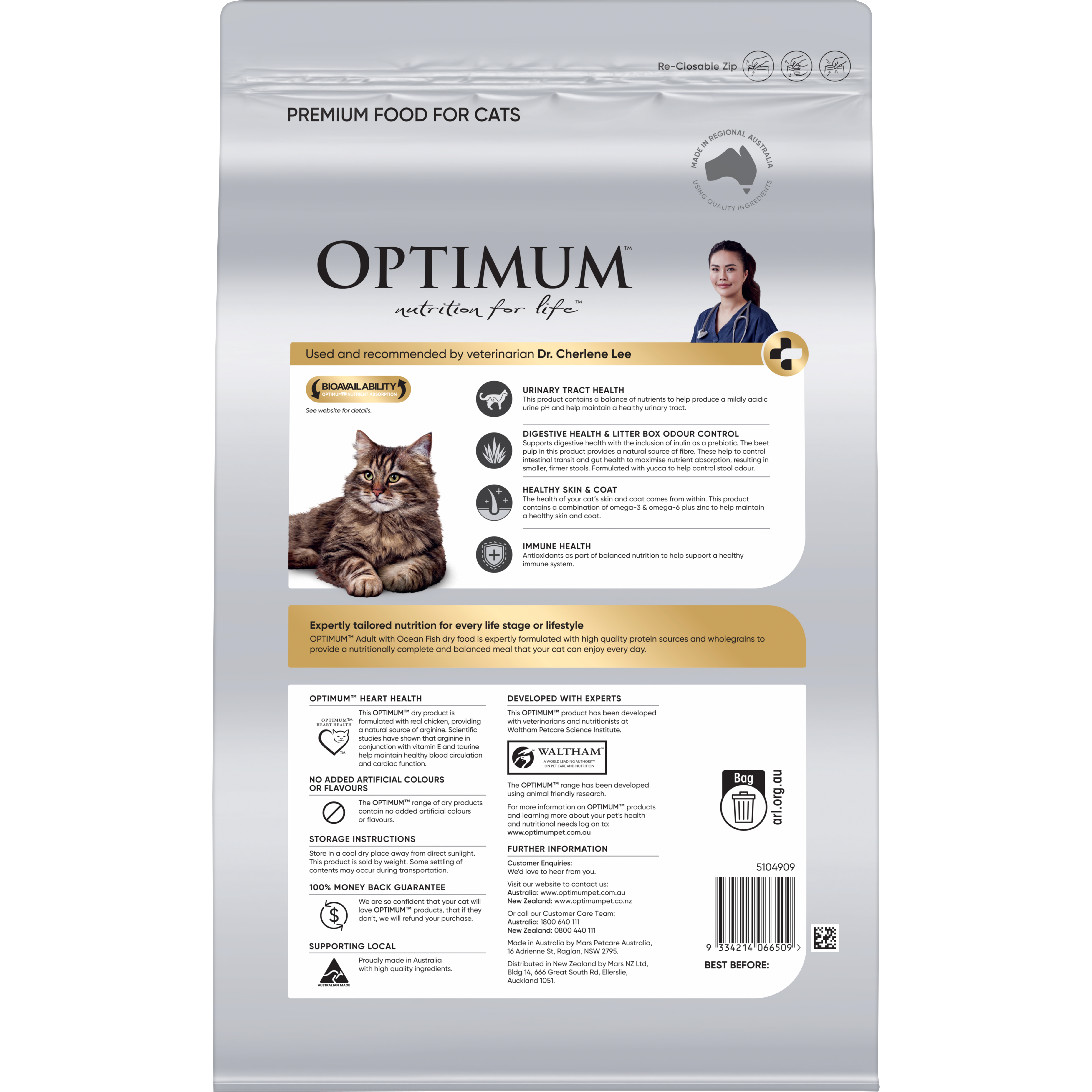 OPTIMUM Dry Cat Ocean Fish 2.8kg - 2