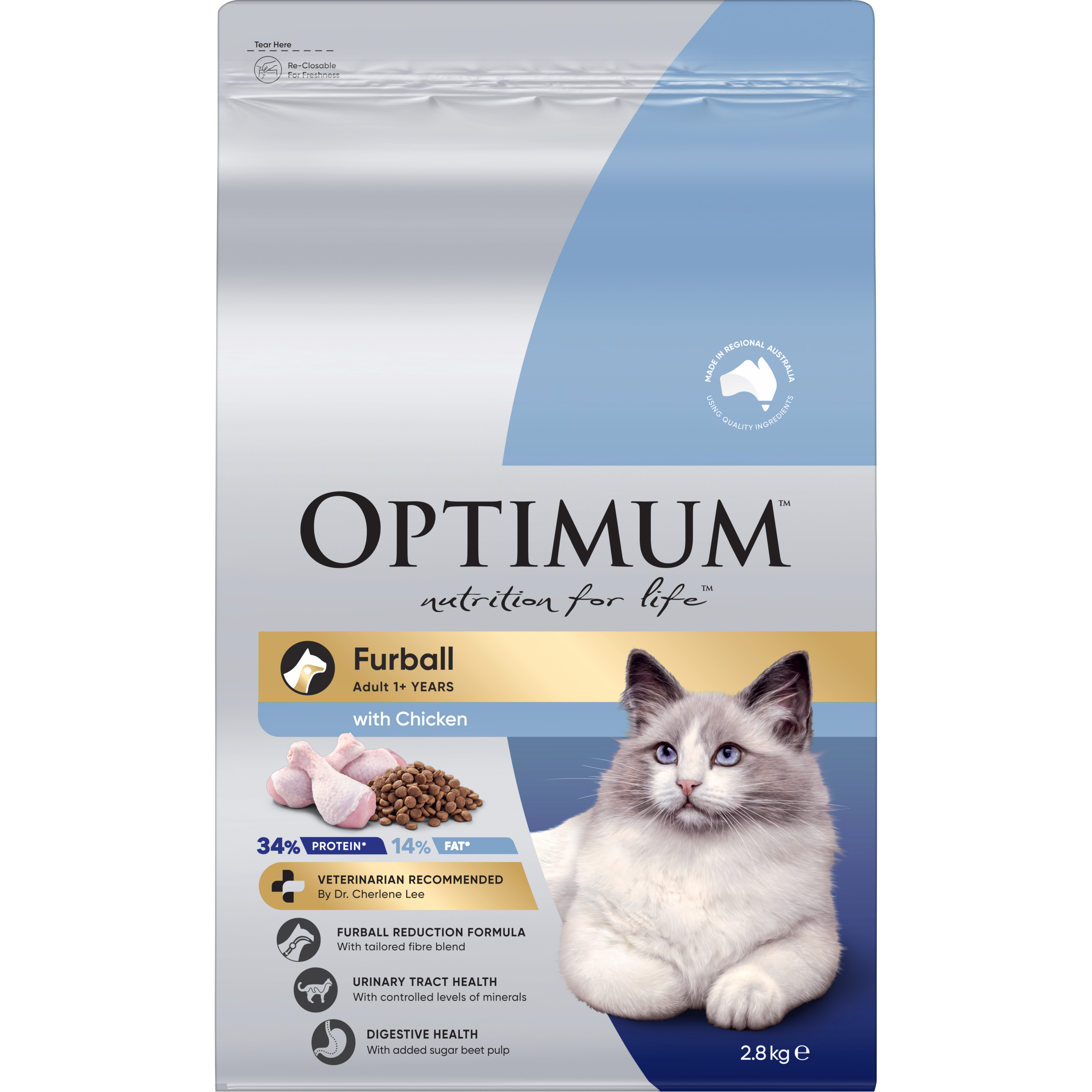 OPTIMUM™ Furball Adult with Chicken - 2.8kg - 1