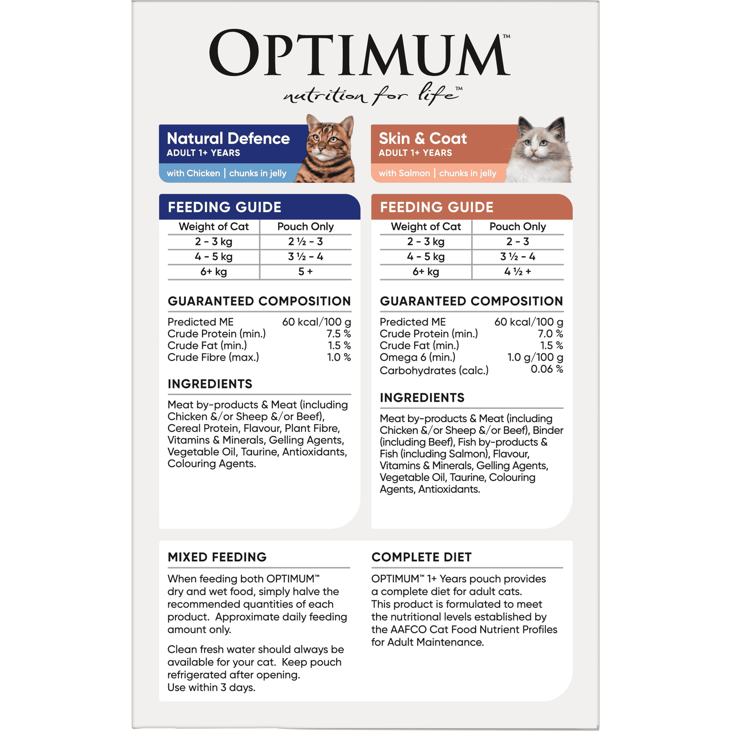 OPTIMUM™ Adult Natural Defences and Skin & Coat - 2