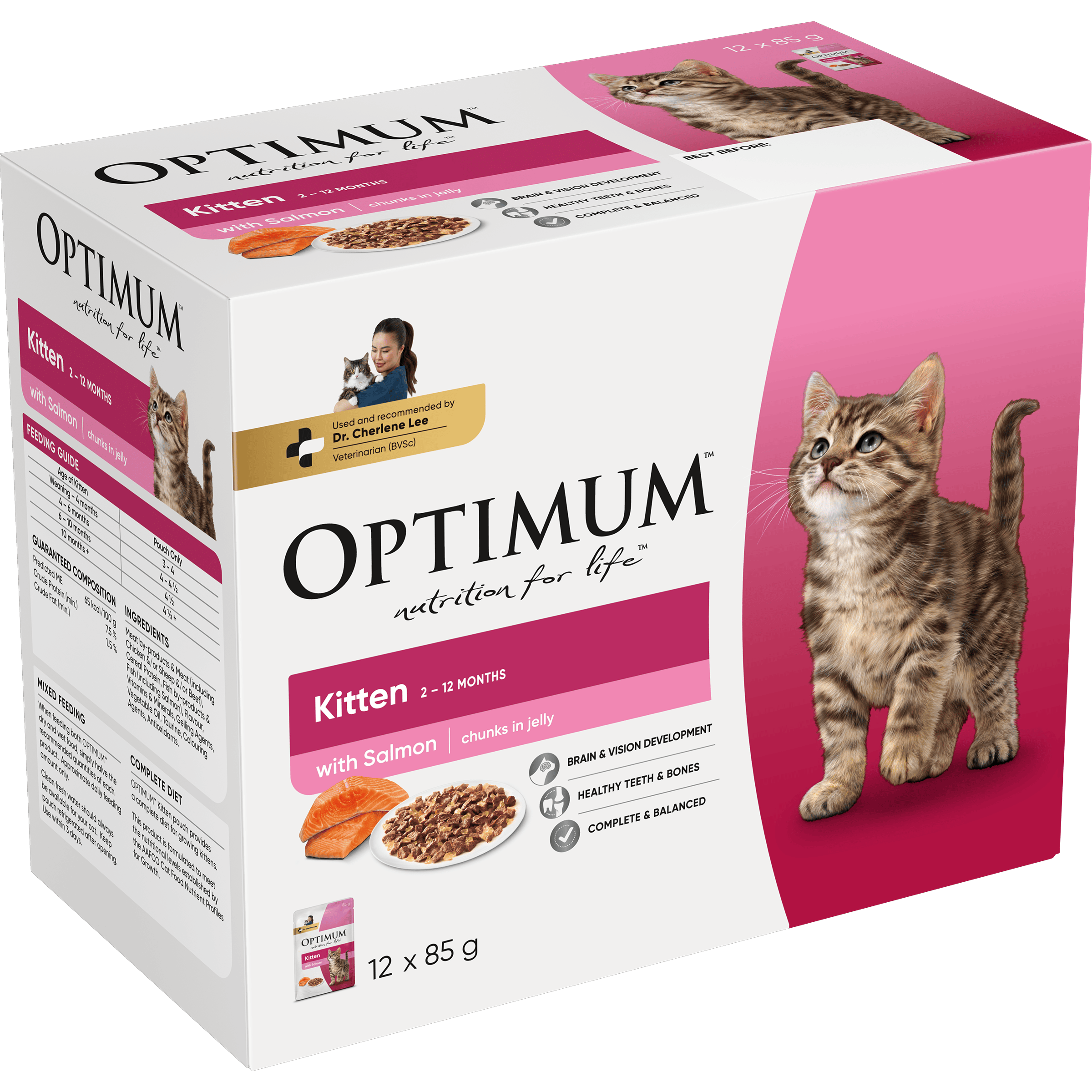OPTIMUM™ Kitten Salmon Chunks In Jelly - 3