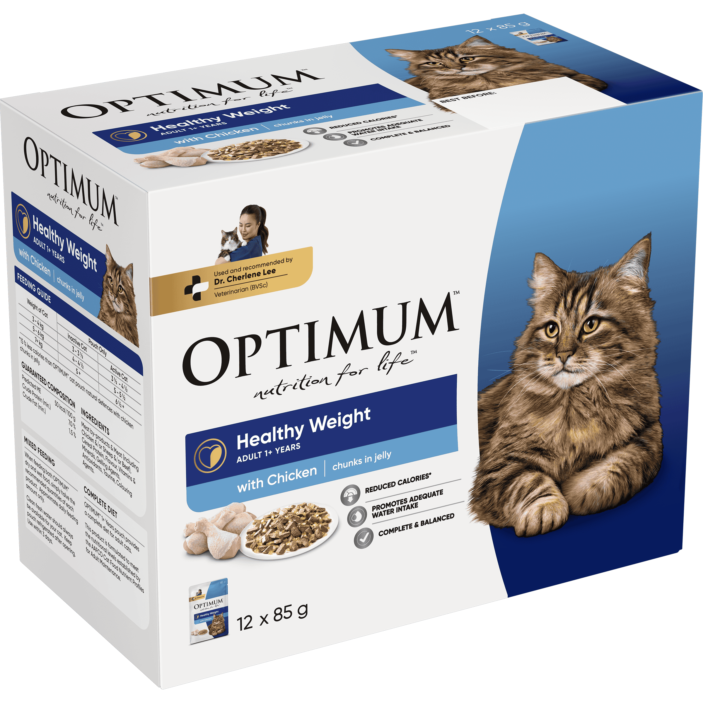 OPTIMUM™ Adult Healthy Weight with Chicken Chunks In Jelly - 3
