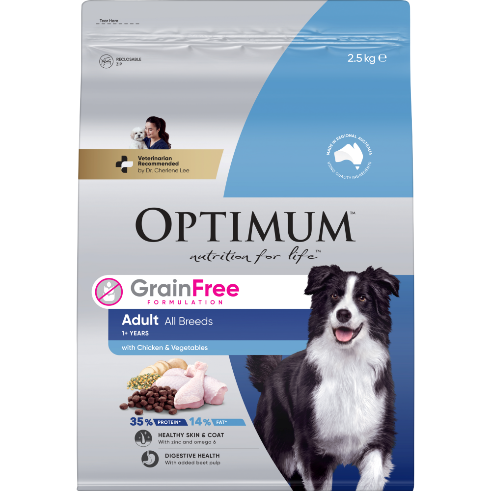 adult grain free dry dog food with chicken
