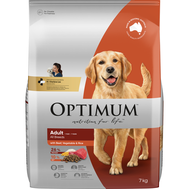 adult dry dog food with beef